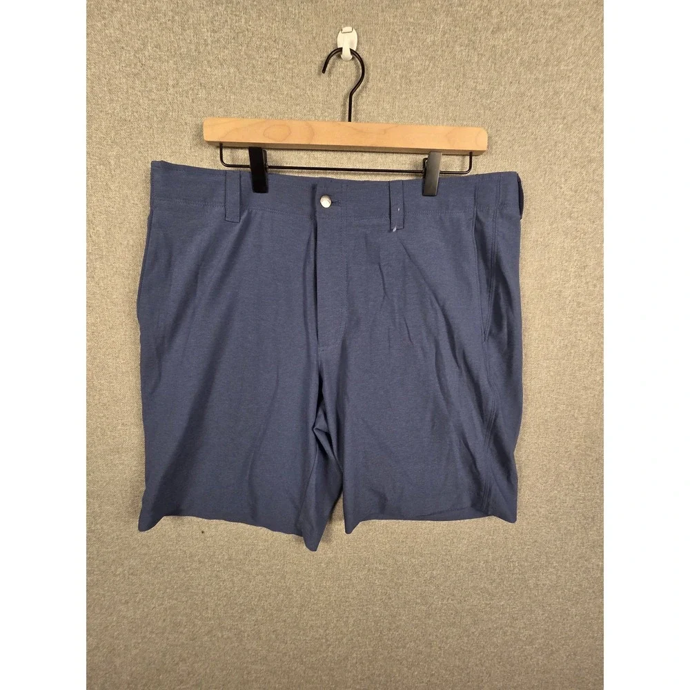 Callaway Mens Golf Shorts Blue Performance Stretch Size 36 Heathered CGBSE0T7